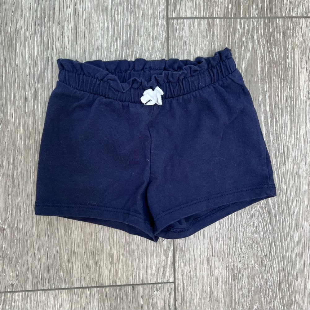 JUMPING BEANS ELASTIC WAISTBAND PULL ON SHORTS NAVY 12MO
